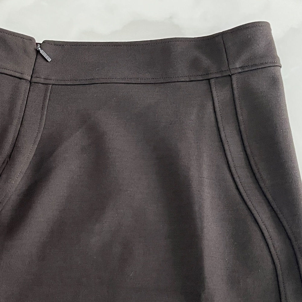 GUCCI Skirt. Gucci Pencil Skirt. Gucci Stretch Knit Side Zip. Wool. NWOT. - Picture 10 of 16